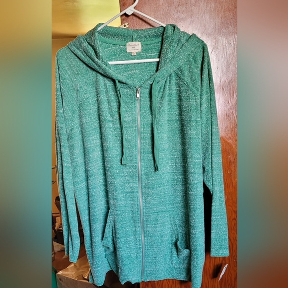 Ultra Flirt Green Knit Top - Picture 1 of 6